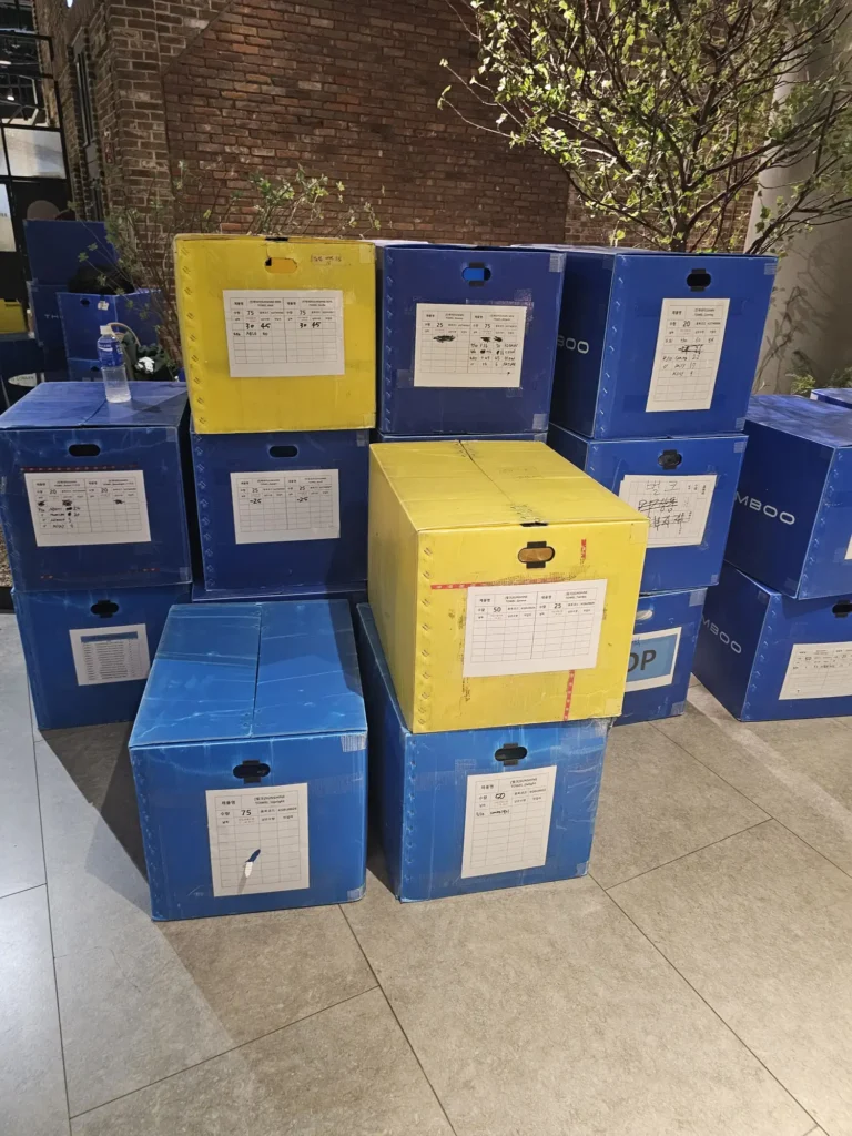 에프에이모스트 단기 알바 - 킨제네라 팝업스토어 수건 분리