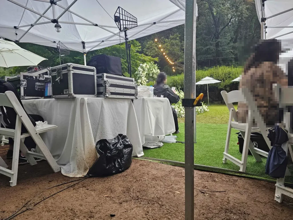 히든가든 야외웨딩 알바 업무잡다한거