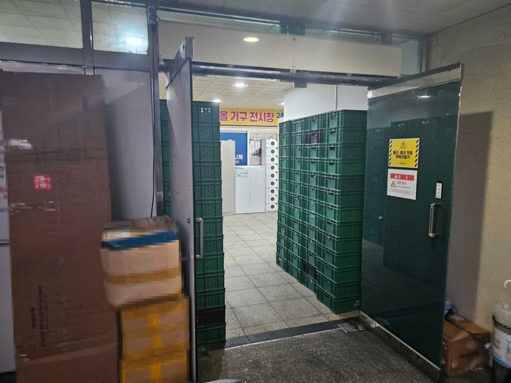 (주)케이지알 인천 빵공장 알바 입구