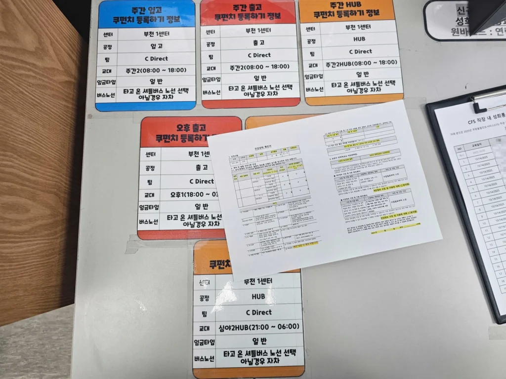 쿠팡 부천1센터 허브(HUB)6