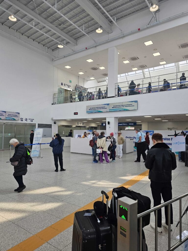 인천항 크루즈터미널 알바 후기 캐리어 이동 보조 퇴근1